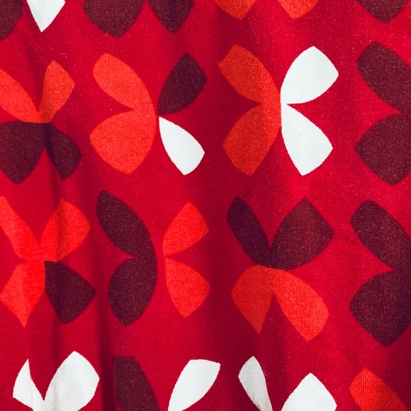 Hanna Andersson Dress Graphic Print Bold Flower Floral, Size 110cm, US 5, Red - Picture 3 of 5